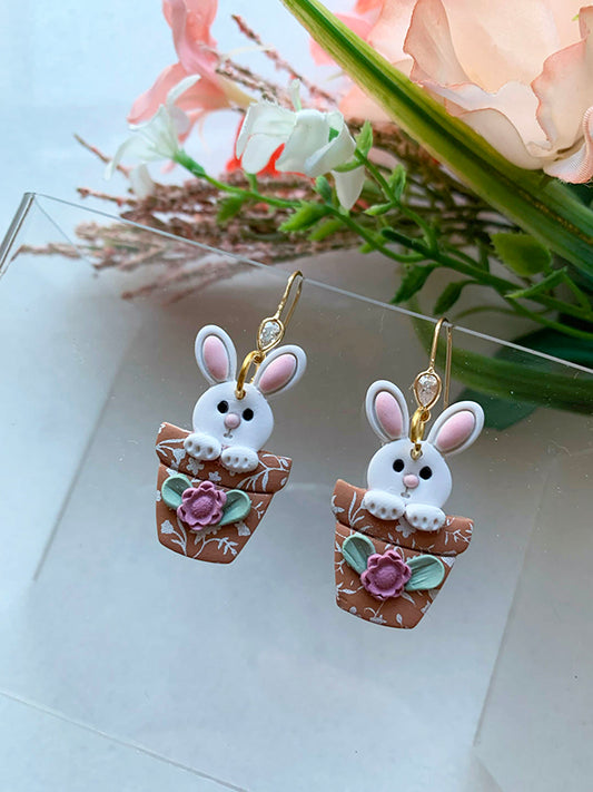 Rabbit in Flower Pot